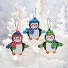 Fun Express Penguin Foam Christmas Ornaments Crafts for Kids -