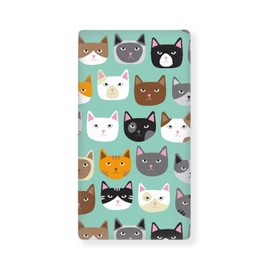 Winpema Cute Cat Fitted Crib Sheet Cat Face Baby Crib Sheet Fit Standard Crib and Toddler Mattress,Crib Mattress Sheets for Boys Girls 28"x52"