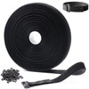 Trilancer 10M x 2CM Reusable Cable Ties, Adjustable Hook and
