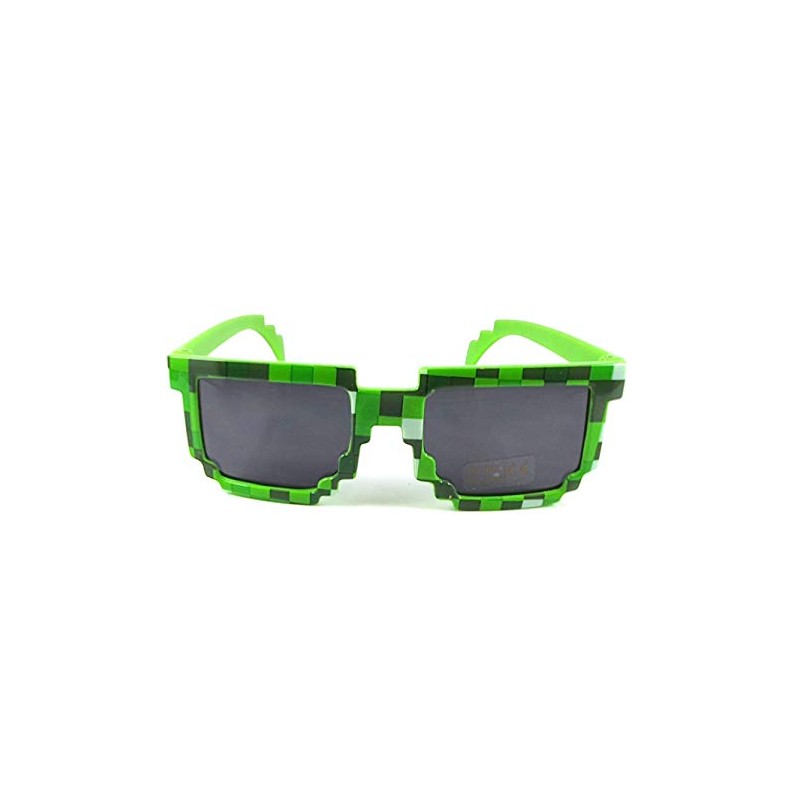 Kizrr - Kids Size - 8-Bit Pixel Pixelated Gamer Sunglasses