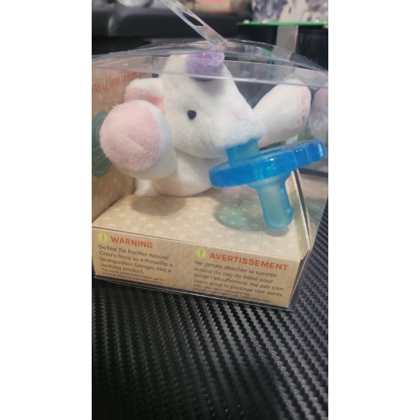 WubbaNub Infant Pacifier Unicorn Plush Toy New In Box.