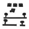 Bathroom Stainless Steel Towel Rack 7 Piece Set Rustproof Colorfast