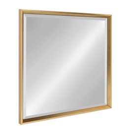 Kate and Laurel Calter Framed Square Mirror, 28 x 28, Gold