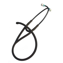 Truaevum Compatible with/Replacement for Master Cardiology (r) and Cardiology III (r) Littmann (r) Stethoscope TUBING - 7mm Binaurals K7 BlackBlack