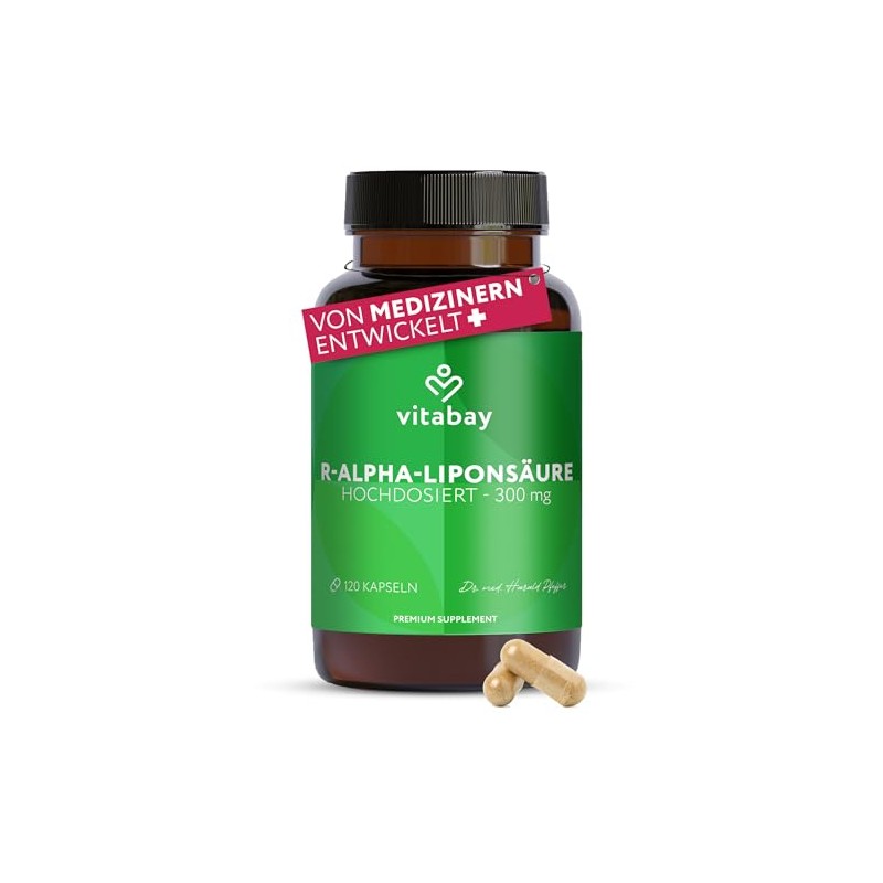 R-Alpha-Lipoic Acid- Thioctic Acid - 300 mg – 120 Capsules