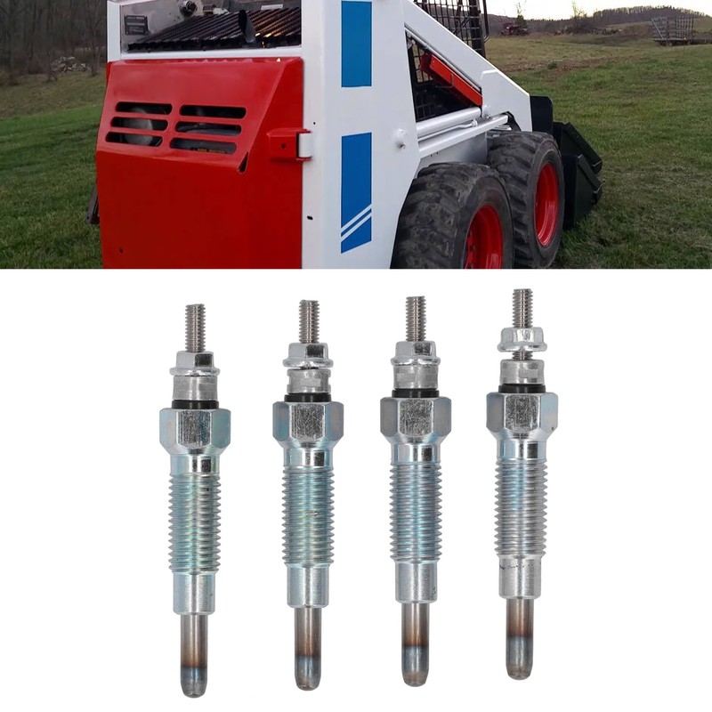 4PCS Glow Plugs Metal Heater Glow Plugs Replacement for Bobcat