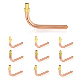 HeSun 10-Pack 1/2 Inch Pex-A Expansion Copper Stub Out Elbow, 6"-Length PEX Stub-Out, ASTM F1960