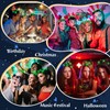 60 Pcs Alien Hair Clips Glow in Dark Rave,Mixed Styles,Green
