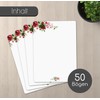 younikat Writing Paper Set Rose Motif I 50 Sheets 90