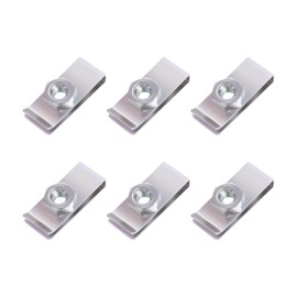 M6 Clip Nuts 1.5 x 0.6 inches (37 x 15 mm), Set of 6, Furniture, Bikes, Fixing, Sleeping in Car, DIY, Camping, (Set of 6)