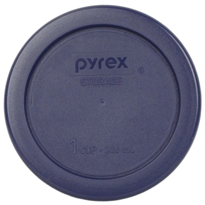 Pyrex 7202-PC Dark Blue Round Plastic Replacement Storage Lid Cover
