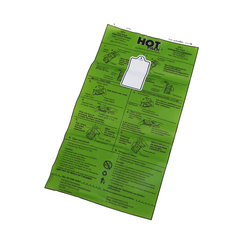 Pack of 10 EVAQ8 Flameless Ration Heaters for Heating MREs