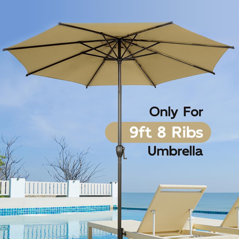 Abba Patio 9FT Lyon Outdoor Patio Umbrella Cover Replacement, 9