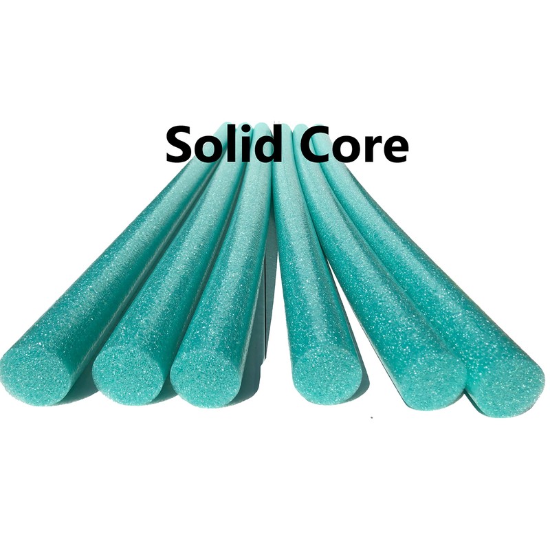 Solid Core Extra Long 60" Swim Noodles 6 Pack Deluxe