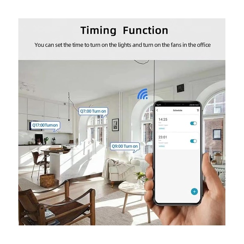 Tuya 2CH Smart Life WiFi Momentary Inching Relay Self-Locking Switch