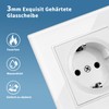 CNBINGO Schuko Socket with Claws - Triple Wall Socket with
