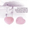 Rose Quartz, 4 PCS Heart Shaped Healing Stone Well Polished