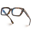 VISOONE Chunky Square Blue Light Blocking Glasses with Anti Computer