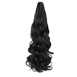 Cola de Caballo Ondulada con Garra Extensión de Cabello de Cola de Caballo Larga con Estilo Suave para Eventos de Cosplay