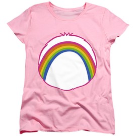 Popfunk Care Bears Cheer Belly Women's T-shirt (Medium) Pink