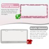 QUANQIUFEI 2 Pack Bling License Plate Frames for Women, Sparkly