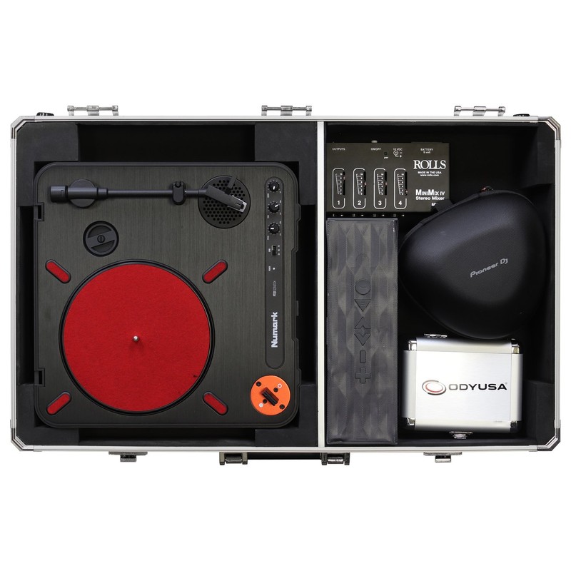 Odyssey KPT01SCSIL KROM Numark PT01 Scratch Turntable case with side