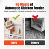 MUDUOBAN 20Lbs Automatic Chicken Feeder No Waste Hanging Mount Poultry