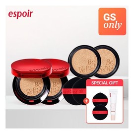 [Espoir] NEW 2 non-velvet cover cushions (2 cushions + 2 refills) / [에스쁘아] NEW 비벨벳 커버 쿠션 2개(쿠션2+리필2)