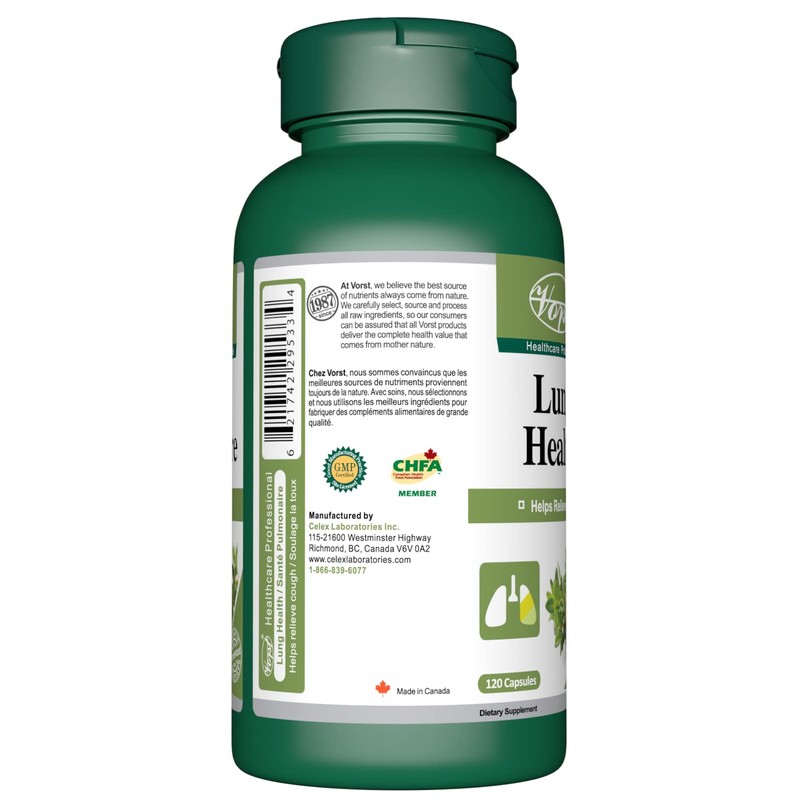 VORST Lung Health 120 Capsules | Respiratory Cleanse & Support