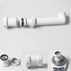 Straight Pipe Connector SENRISE 40mm PVC Pipe Connector Compression Joiner