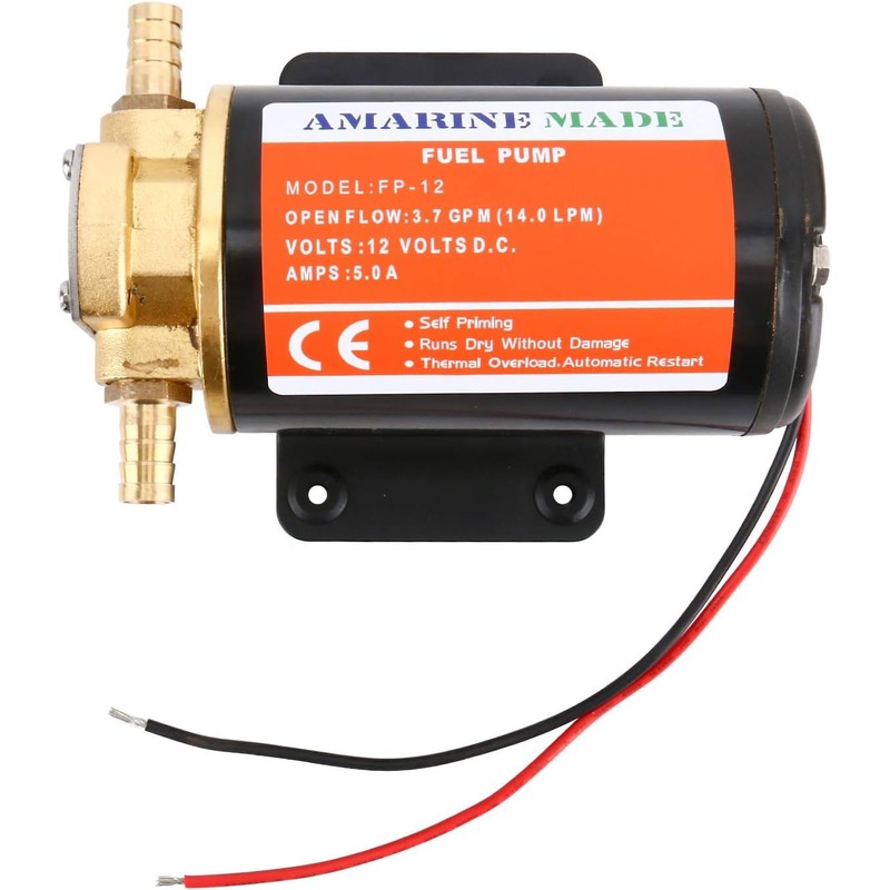 Amarine Made 12v Self Priming Impeller Gear Pump 3.7 GPM/14.0