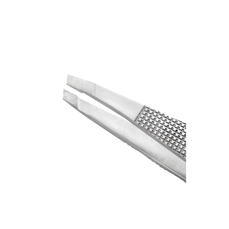 Tweezerman Wide Grip Extra Large Slant Tweezer, Stainless Steel (Pack