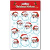 Beistle Santa Face Stickers