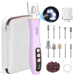 Cordless Electric Nail Drill, Professional Manicure Pedicure Kit with 360° LED Light&10 Speeds&Memory Mode, Rechargeable Pedicure Tools for feet,Hand Foot Care Nail File for Thick Nail Toenail Cuticle