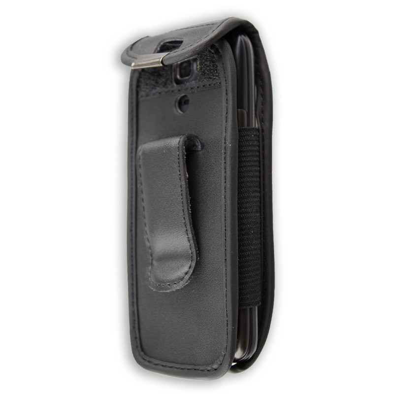 caseroxx Leather-Case with belt clip for Swisstone SC560 made of