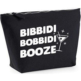 Hippowarehouse Bibbidi bobbidi booze printed make up cosmetic wash bag 18x19x9cm