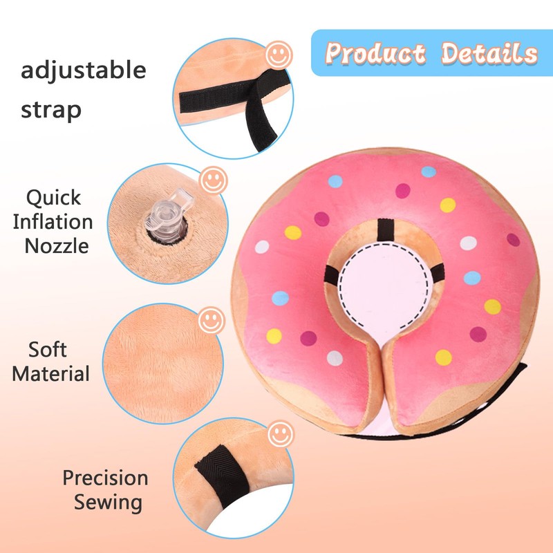 Niuoppy Inflatable Dog & Cat Collar - Protective Recovery Collar,