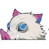 Demon WINDOW PEEKER INOSUKE DEMON SLAYER STICKER ANIME MANGA