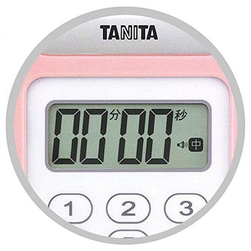 タニタ キッチン 勉強 学習 タイマー 防水 マグネット付き 100分 ピンク TD-378
