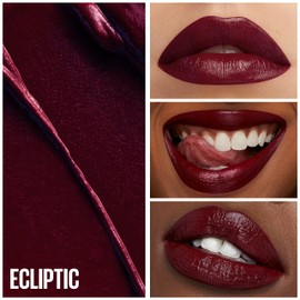 Maybelline Green Edition Butter Cream High-Pigment Bullet Lipstick, Ecliptic, Creamy Plum, 0.12 oz