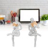 Women Thinker Statue Unique Resin Pulp Reading Women Figurine Decor