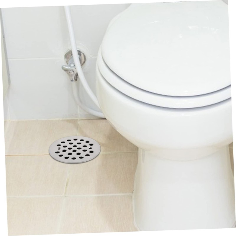 SHINEOFI 2pcs Stainless Steel Floor Drain Covers Round Strainers for