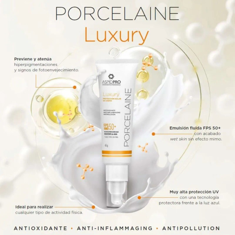 Aspidpro Porcelaine Luxury Protector Solar Crema