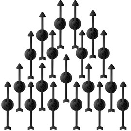 50 Packs Arrow Spinners Black Arrow Game Spinner Board Game Spinner Plastic Arrow Spinner Arrow Toys for Party School Classroom Home Using Board Spinner (4 Inches)