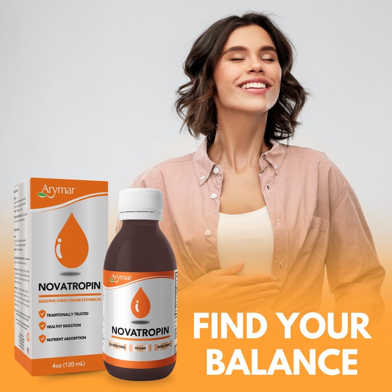 Arymar Novatropin, Digestive Aid, Supplement, Vegan-Friendly, Natural Formula