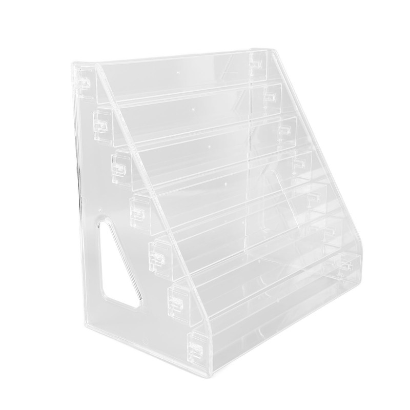 Cosmetic Storage Rack Acrylic 7 Layers Clear Nail Polish Display