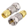 BOOBRIE RF Coaxial Antenna Adapter SMA Male to F Male