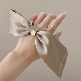 BetterJonny Hair Tie, Ribbon, 100% Silk, Hair Elastic, Stylish, Women's, Hair Accessories, Gentle on Hair, Long, Casual, Stylish, Cute (B Set)