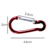 TRIXES 5 x Carabiner Clip Hook for Camping - Keyring