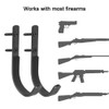 DONGKER 2pcs Gun Hook,Gun Racks Wall Mount Felt Lined w/4
